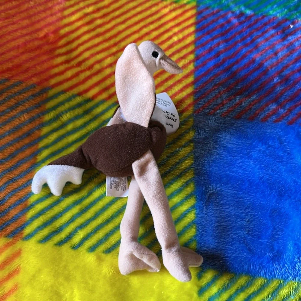 Ty Stretchy the Ostrich Teenie Beanie Baby